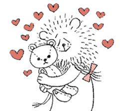 Lion and Oryx gazella sticker #9350566