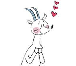 Lion and Oryx gazella sticker #9350567