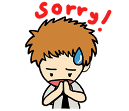 Cute girl & boy Univesity sticker #9350614