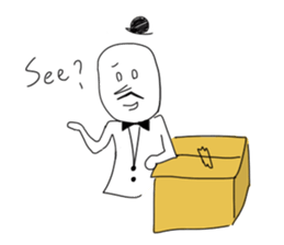 Childish man sticker #9351138