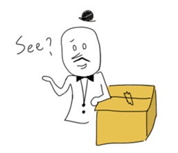 Childish man sticker #9351138