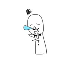 Childish man sticker #9351146