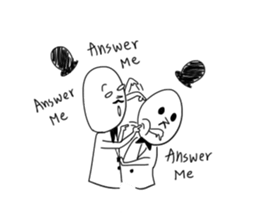 Childish man sticker #9351148