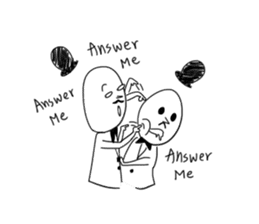 Childish man sticker #9351148