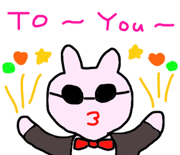 congratulation rabbit sticker #9351297