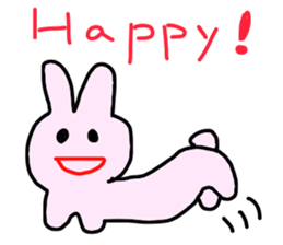 congratulation rabbit sticker #9351301