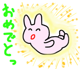 congratulation rabbit sticker #9351311