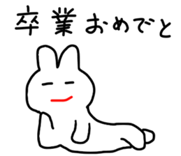 congratulation rabbit sticker #9351315