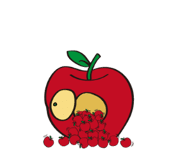 Manually freely apple sticker vol.2 sticker #9351347
