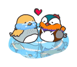 the mandarin duck "totto" sticker #9352200