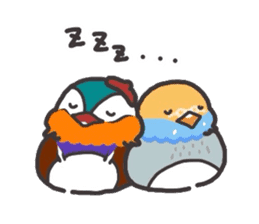 the mandarin duck "totto" sticker #9352201