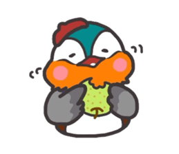 the mandarin duck "totto" sticker #9352206