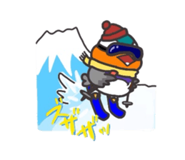 the mandarin duck "totto" sticker #9352207