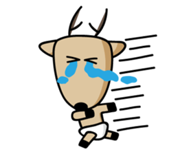 The Lost Deer, Milu 2.0 sticker #9352782