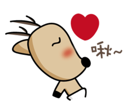 The Lost Deer, Milu 2.0 sticker #9352784