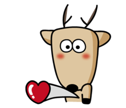 The Lost Deer, Milu 2.0 sticker #9352797