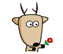 The Lost Deer, Milu 2.0 sticker #9352800