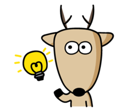 The Lost Deer, Milu 2.0 sticker #9352801