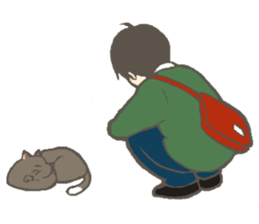 Cat and I. sticker #9352808