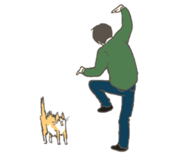 Cat and I. sticker #9352811