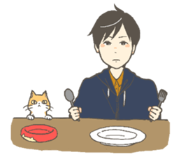 Cat and I. sticker #9352812