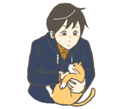 Cat and I. sticker #9352824