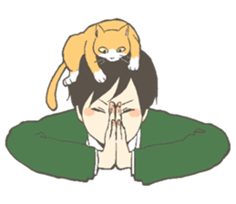 Cat and I. sticker #9352832