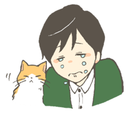 Cat and I. sticker #9352835