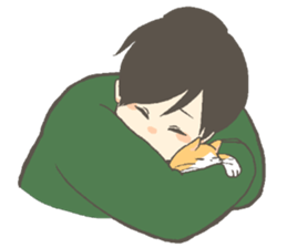 Cat and I. sticker #9352836