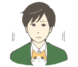 Cat and I. sticker #9352841