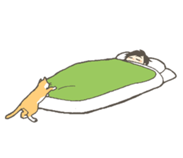 Cat and I. sticker #9352844