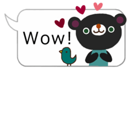 sticker of the balloon bear1/New sticker #9353232