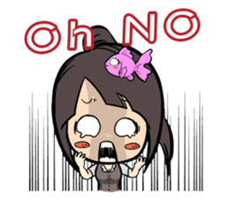 GOGOGO~ Little fish girl! sticker #9353333