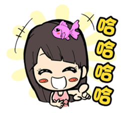 GOGOGO~ Little fish girl! sticker #9353335