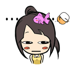 GOGOGO~ Little fish girl! sticker #9353336