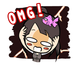 GOGOGO~ Little fish girl! sticker #9353339