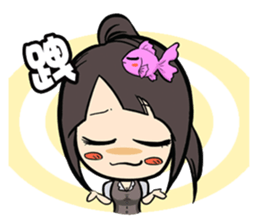 GOGOGO~ Little fish girl! sticker #9353355