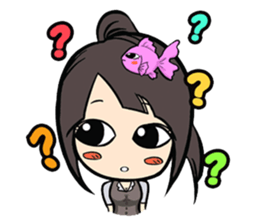 GOGOGO~ Little fish girl! sticker #9353356