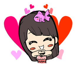 GOGOGO~ Little fish girl! sticker #9353360