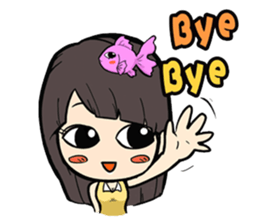 GOGOGO~ Little fish girl! sticker #9353367