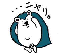 Clever and cute Hedgehog 2 sticker #9353944