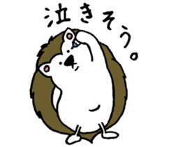 Clever and cute Hedgehog 2 sticker #9353962
