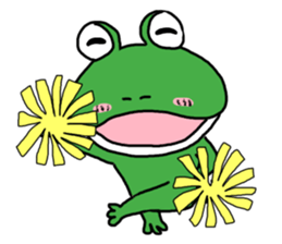 Be born as a frog 3 sticker #9354579