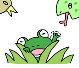 Be born as a frog 3 sticker #9354592