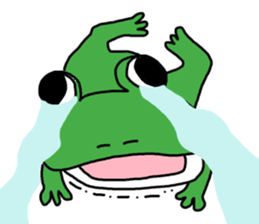 Be born as a frog 3 sticker #9354598
