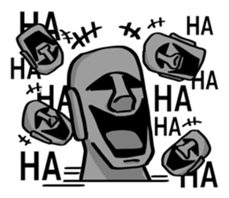 Speaking Moai sticker #9354625
