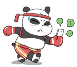 Muay Thai Panda1 (Eng) sticker #9354860