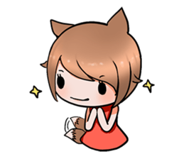 Fox girl 02.5 sticker #9354814