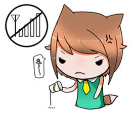 Fox girl 02.5 sticker #9354823