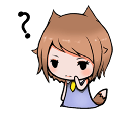 Fox girl 02.5 sticker #9354827